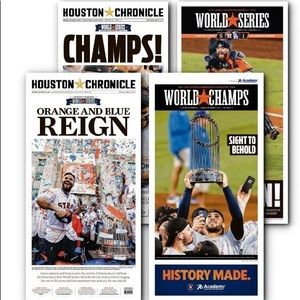 ASTROS CHAMPIONSHIP FRAMABLE GLOSS POSTERS..